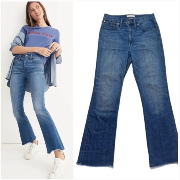 Madewell Cali-Demi Boot Jeans Split Hem Edition - Picture 2 of 4
